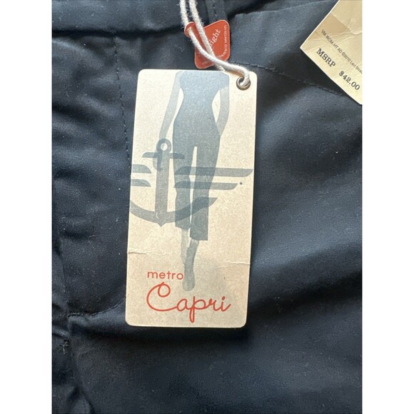 NWT Dockers Black Khaki Diem Straight Legged Womens 10 Metro Capri Pants - Picture 7 of 16